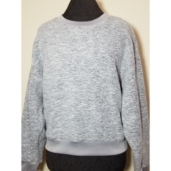 Levi's NWT Women's Sweater Pullover Fleece Crewneck Sweatshirt Size Medium Gray - Picture 4 of 12